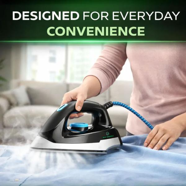 Force Titanium steam iron with steam station 2400 W, 5 bar, 120 g/min steam, vertical steam, anti-drip, anti-scale & self-clean