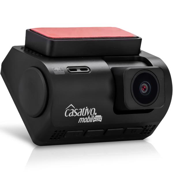 Telecamera da cruscotto 4K UHD per auto con GPS, telecamera per auto - visione notturna a colori, sensore a colori Sony, sensore G, WDR Wide Dynamic Range, WLAN e app, display a colori, 140