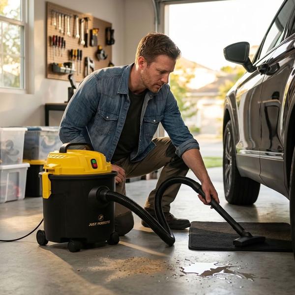 Nass- und Trockensauger 1200 W mit 16 L Tank, HEPA-Filtersystem & Gebläsefunktion, Saugleistung ab 16 kPa, für Haus, Garage & Werkstatt