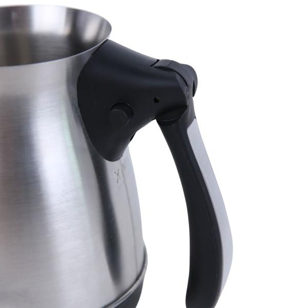 Elektrische türkische Kaffeemaschine 600 W, 0,5 L Mokkakanne aus Edelstahl, 360° Sockel, klappbarer Griff, Abschaltautomatik, Cezve elektrisch