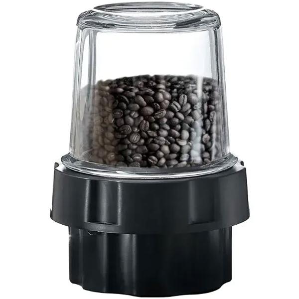 Glass stand blender with grinder, 800 W, 1.5 L jug & 0.4 L grinder cup, 5 speeds, pulse function, ice crusher, stainless steel housing, black