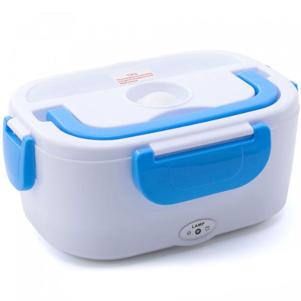 Electric lunch box 1.5 L with 2 compartments & stainless-steel insert, 3‑in‑1 for socket, 12 V car & 24 V truck, portable food warmer with bag