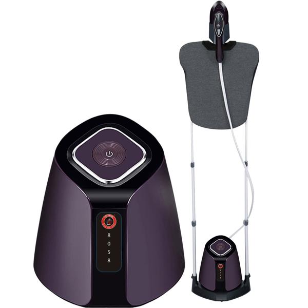 Défroisseur vapeur avec station de repassage flexible 2500 W, table à repasser rotative, mât télescopique, réservoir d’eau 1,2 L, semelle céramique, 7 niveaux de température, 3 niveaux de vapeur
