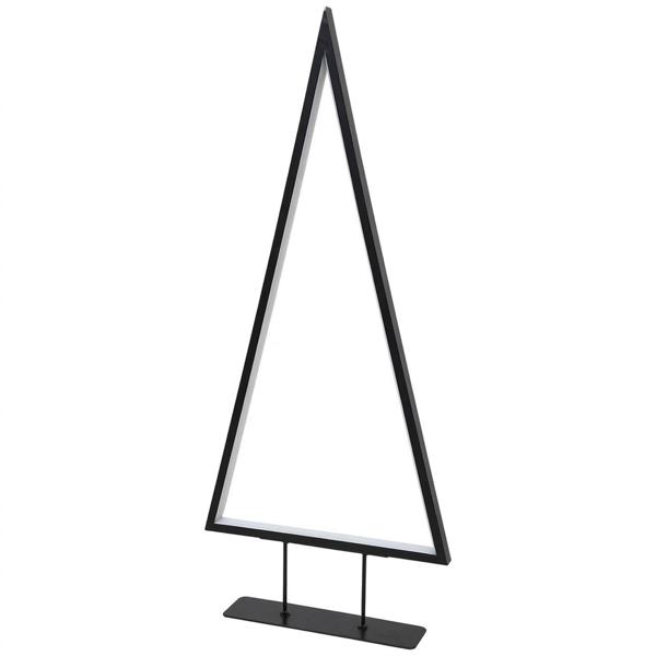 Moderne LED Deko Tannenbaum-Leuchte in Schwarz mit warmweissem Licht, 120 LEDs, elegante Tischleuchte für Weihnachten & Fensterbank