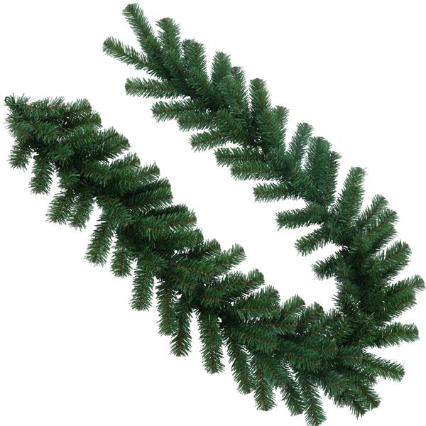 Tannengirlande grün 180 x 30 cm – dekorative Weihnachtsgirlande für Kaminsims, Treppengeländer, Türrahmen, Fensterbank und festliche Tischdeko