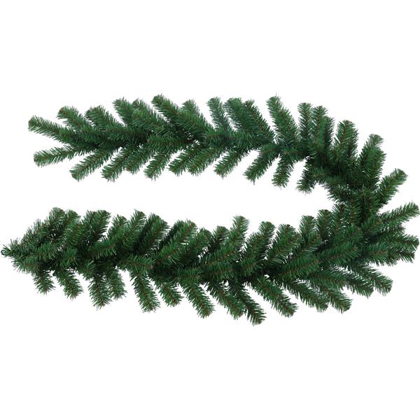 Tannengirlande grün 180 x 30 cm – dekorative Weihnachtsgirlande für Kaminsims, Treppengeländer, Türrahmen, Fensterbank und festliche Tischdeko