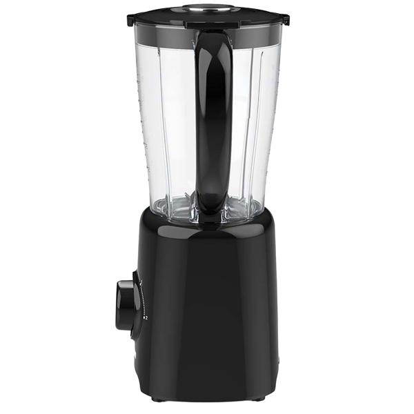 Blender 800 W with 1.5 L jug, 4 stainless steel blades, 2 speeds & pulse function, dishwasher-safe smoothie blender, black