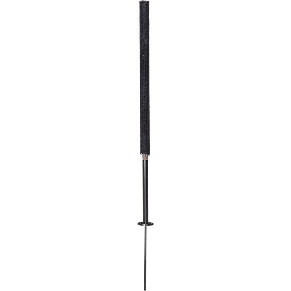 Stainless steel torch holders, set of 10 with ground spike, rust-free holders for garden torches and wax torches, with drip tray, for garden and events