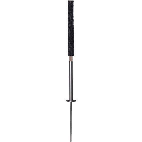Stainless steel torch holders, set of 10 with ground spike, rust-free holders for garden torches and wax torches, with drip tray, for garden and events