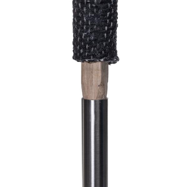Stainless steel torch holders, set of 10 with ground spike, rust-free holders for garden torches and wax torches, with drip tray, for garden and events