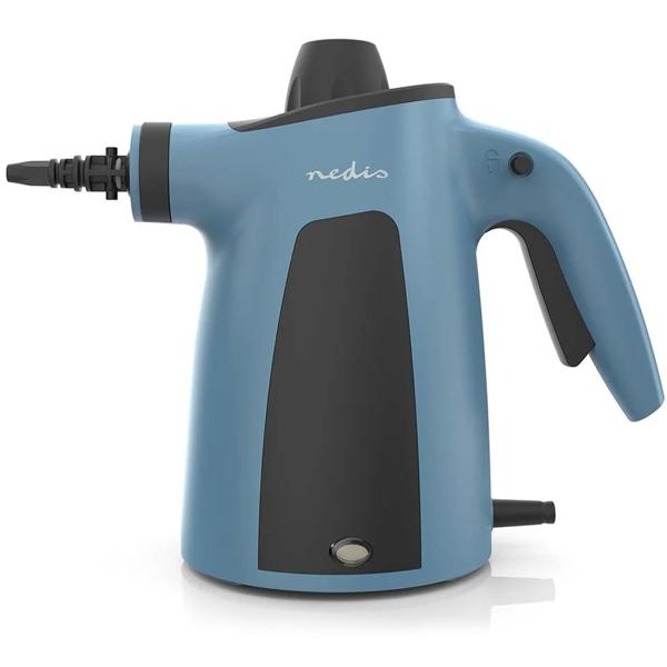 Handdampfreiniger 1050 W mit 10 Zubehörteilen, Dampfreiniger mit 3,5 bar und 0,35 l Wassertank für Küche, Bad, Fenster, Polster und Fugen, 4 m Kabel