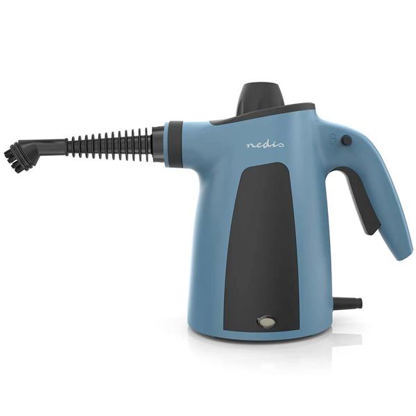 Handdampfreiniger 1050 W mit 10 Zubehörteilen, Dampfreiniger mit 3,5 bar und 0,35 l Wassertank für Küche, Bad, Fenster, Polster und Fugen, 4 m Kabel
