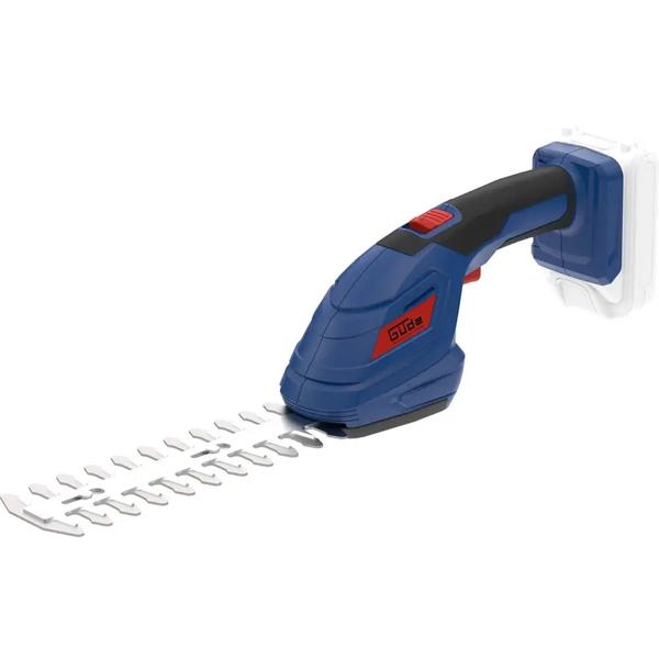 Akku Grasschere und Strauchschere 18V Set mit Harke, Rasenkantenschere 100 mm, Heckenschere 200 mm, 3in1 Gartenschere ohne Akku und Ladegerät