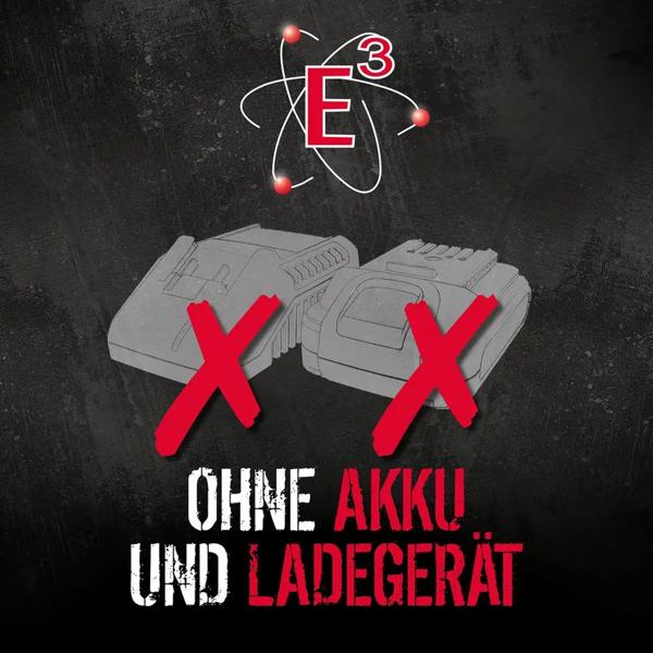 Akku Grasschere und Strauchschere 18V Set mit Harke, Rasenkantenschere 100 mm, Heckenschere 200 mm, 3in1 Gartenschere ohne Akku und Ladegerät