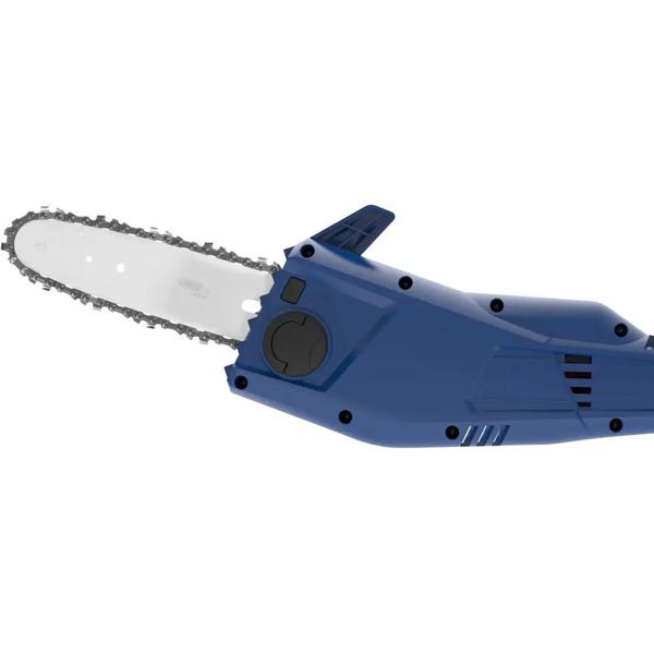 Akku Hochentaster 18V Teleskop Astsäge bis 2,49 m, Akku Kettensäge für Äste mit 24 cm Schwert, Kettenschmierung, Schnellspanner, ohne Akku