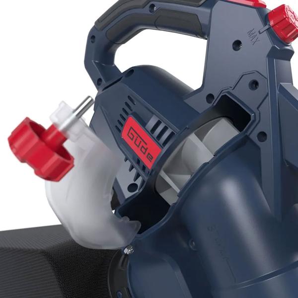 Aspirateur de feuilles sans fil 36 V avec broyeur, souffleur et aspirateur de feuilles 3 en 1 avec turbo, sac 45 l, roulettes et sangle d’épaule, sans batterie ni chargeur