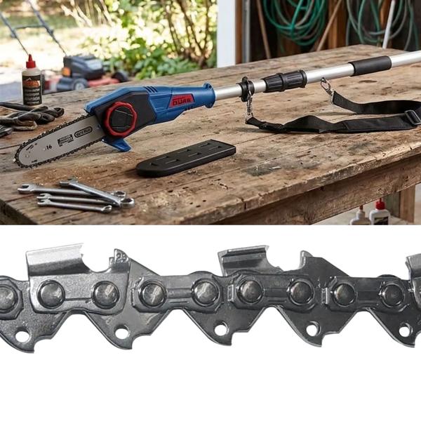Sägekette Ersatzkette 3/8 Zoll 1,3 mm 34 Treibglieder für Akku Teleskop Astkettensäge mit 24 cm Schwert, Kettensägekette Ersatz