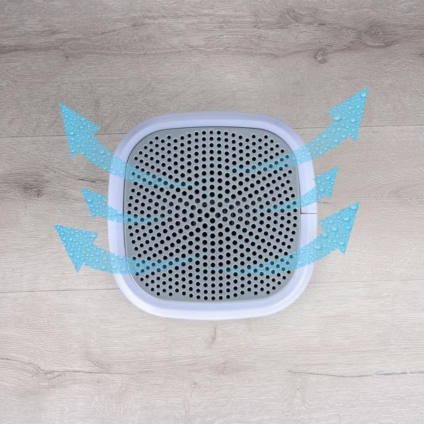 Compact electric dehumidifier 800 ml, quiet mini dehumidifier for bedroom, bathroom, cellar, dressing room and caravan, up to 330 ml per day, 22.5 W
