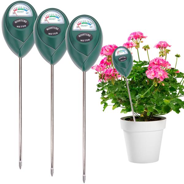 set of 3 moisture meters for plant soil, moisture sensor / hygrometer plant soil, precisely indicates the moisture in the soil