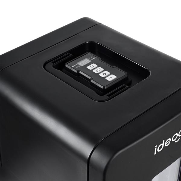 Mini‑frigo mobile 14L avec fonction froid/chaud – petit frigo de voiture 12V 230V, mini‑frigo avec fenêtre de visualisation & poignée de transport, noir
