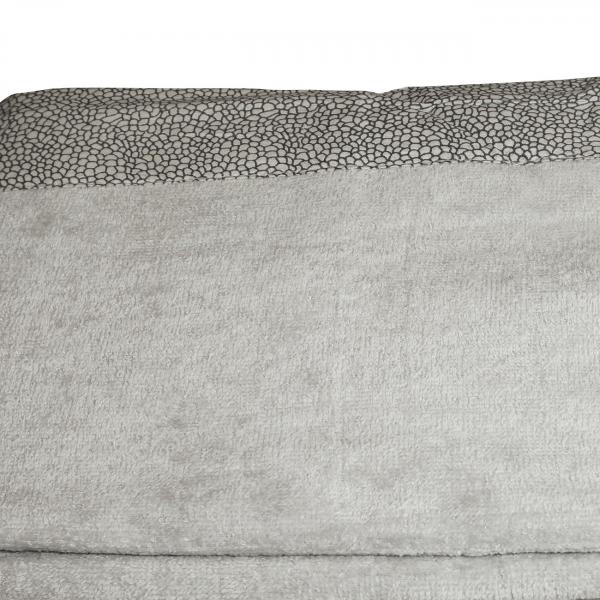 Beach towel, terry cloth made of 100% cotton, 90 x 170 cm, grey