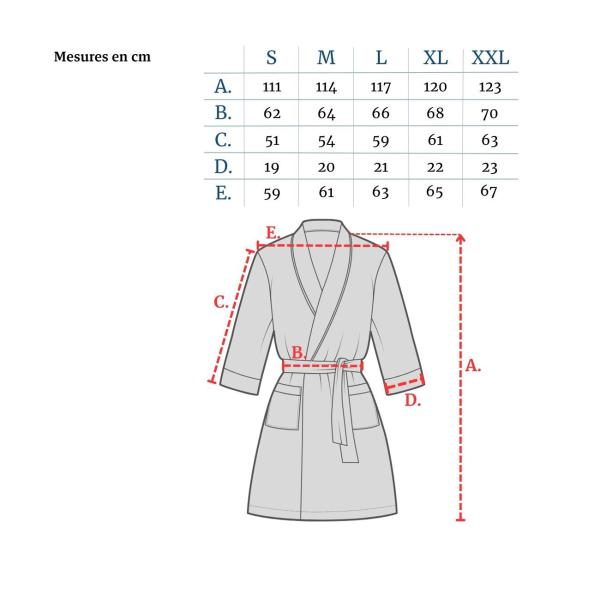 Peignoir en microfibre, 80% polyester, 20% polyamide, bleu foncé, M