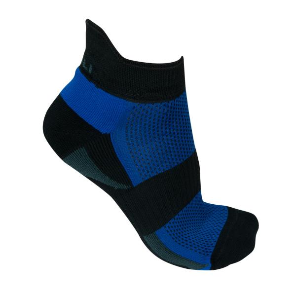 Chaussettes techniques running, unisexes, 41-45, bleu et noir