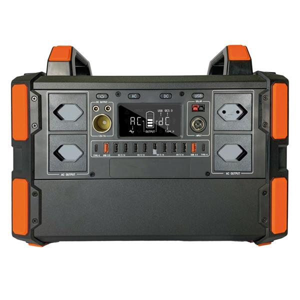 Swiss-Edition Powerstation & solar converter, 327Ah, 1048Wh, 1000W, mobile energy storage with 230V, 12V & USB - ideal for camping & emergency power