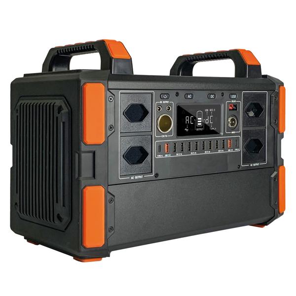 Swiss-Edition Powerstation & solar converter, 327Ah, 1048Wh, 1000W, mobile energy storage with 230V, 12V & USB - ideal for camping & emergency power