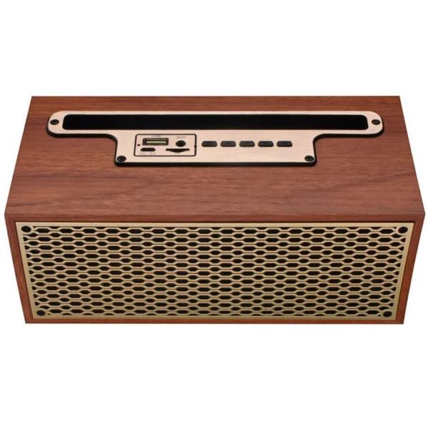 Radio Bluetooth e FM vintage senza tempo: radio wireless in legno compatta (20,9 x 9,5 x 9,8 cm) - il mix perfetto di design retrò e tecnologia moderna