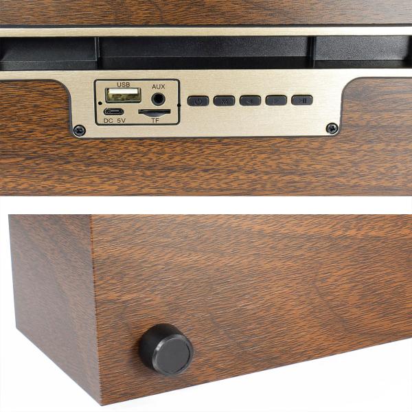 Radio Bluetooth e FM vintage senza tempo: radio wireless in legno compatta (20,9 x 9,5 x 9,8 cm) - il mix perfetto di design retrò e tecnologia moderna