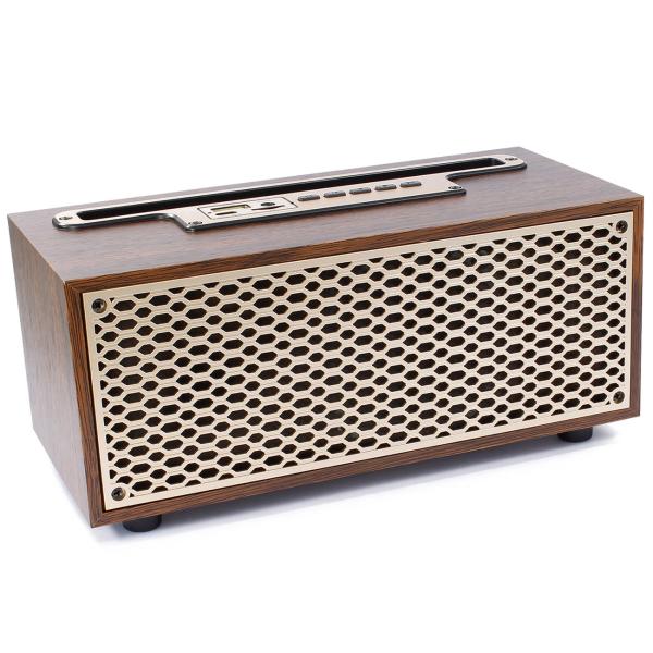 Radio Bluetooth e FM vintage senza tempo: radio wireless in legno compatta (20,9 x 9,5 x 9,8 cm) - il mix perfetto di design retrò e tecnologia moderna