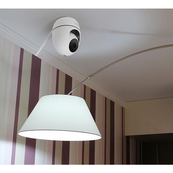 Telecamera di sorveglianza WiFi ad alta risoluzione: Full HD, sensore PIR, visione notturna, controllo tramite app - Telecamera per interni compatta (10,5 x 8 cm) per la massima sicurezza