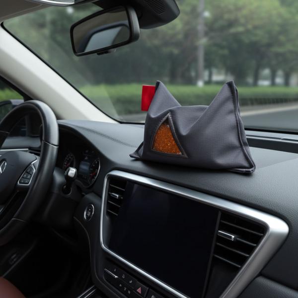 3er Set Autoentfeuchter wiederverwendbar - beugt beschlagenen Scheiben Schimmel Gerüchen vor - Silikatkristalle Farbwechsel Orange/Grün