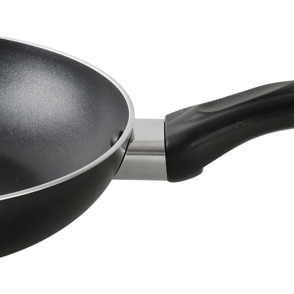 Lot de 3 Poêles à Frire Antiadhésives - Aluminium Solide Ø 20/24/28 cm - Design Intemporel - Compatible Gaz/Électrique/Céramique/Halogène - Sans PFOA