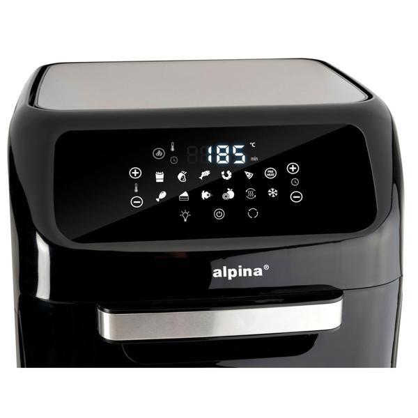 3 in 1 Air Fryer XXL, oven, grill, deep fryer, 12 liters, 1800 watts, with rotating spits, 2 baking grids, touch display