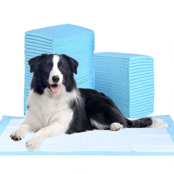 Confezione XXL di assorbenti da addestramento per cani (200 pezzi): assorbenti per cuccioli a 5 strati, extra assorbenti, a prova di perdite, 60x90 cm - altamente assorbenti e igienici