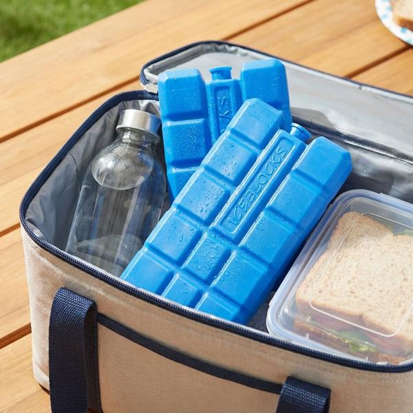 Kühlelemente 2er Set – 200g Kühlakkus für Kühltasche & Kühlbox – ideal für Unterwegs, Camping & Picknick – Blau, langanhaltend kühlend