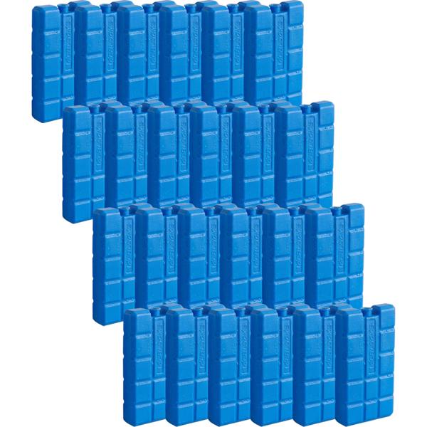 Elementi refrigeranti set da 24 – accumulatori di freddo da 200 g per borsa frigo e cassetta termica – Piccoli ghiaccioli per fuori casa, campeggio e picnic – Blu, raffreddamento di lunga durata