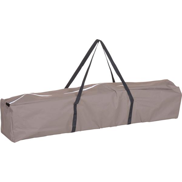 Sturdy folding pavilion, brown, roof size 3 x 3 m, 2.45 m high, outdoor party tent, UV protection