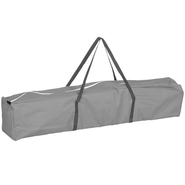 Sturdy folding pavilion, gray, roof size 3 x 3 m, 2.45 m high, outdoor party tent, UV protection
