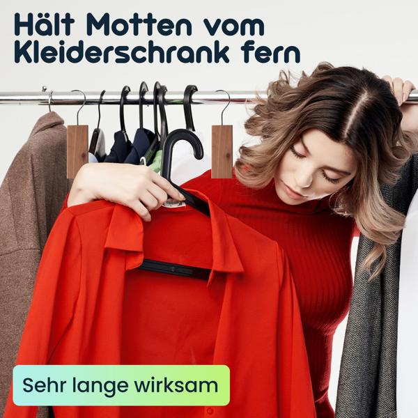 Zedernholz-Mottenschutz (2er-Set) – Natürliche Zedernholz-Blöcke zum Aufhängen, effektiver Mottenschutz für Kleiderschrank & Vorratsschrank