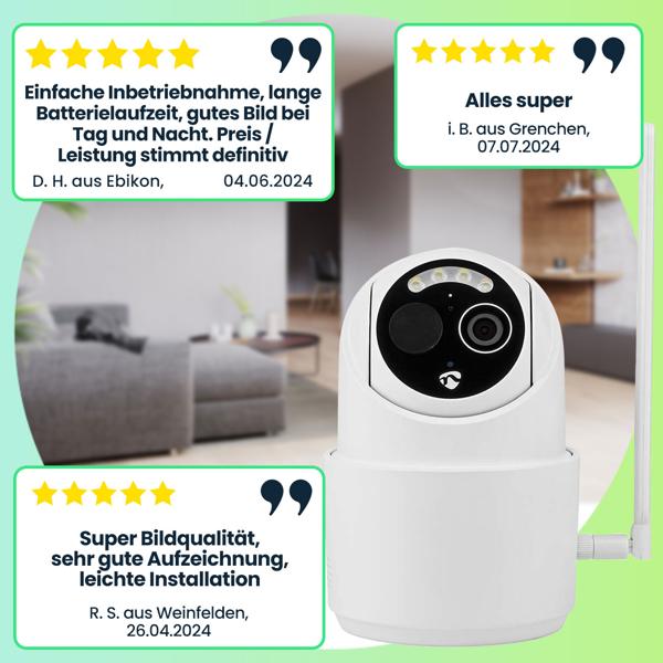 4G Solar Überwachungskamera mit Schwenkfunktion – Kabellose Outdoor-Kamera FullHD, Nachtsicht in Farbe, Bewegungsmelder & Alarm, IP65