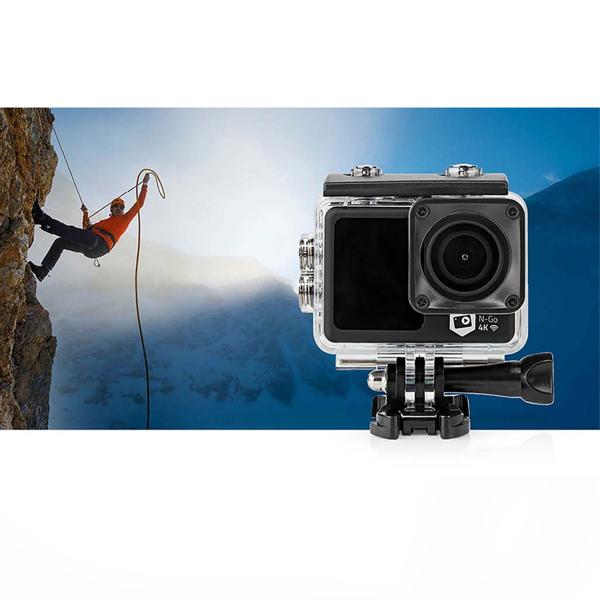 4K Dual-Screen Action Cam: Ultra HD, 30fps, 16MP, Wi-Fi, 30m waterproof & app control. Razor-sharp footage for every adventure