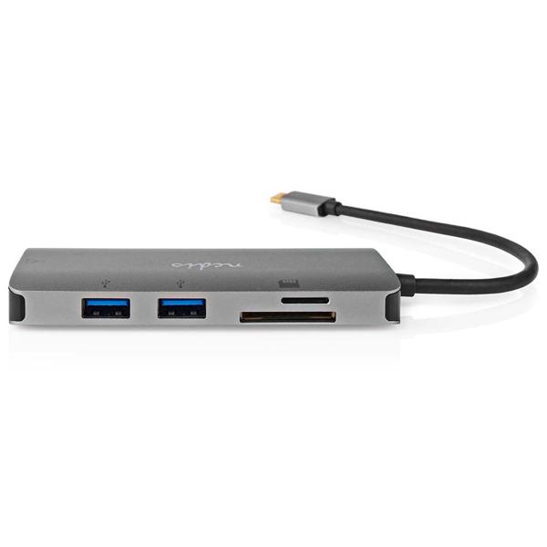 Ultimate USB-C hub with 4K HDMI, Gigabit LAN, 3x USB-A, 100W Power Delivery, card reader - Notebook, Macbook - Maximum connectivity