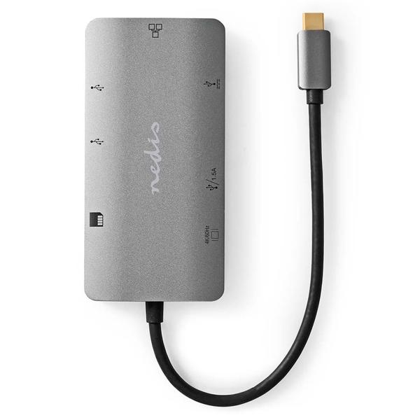 Ultimate USB-C hub with 4K HDMI, Gigabit LAN, 3x USB-A, 100W Power Delivery, card reader - Notebook, Macbook - Maximum connectivity
