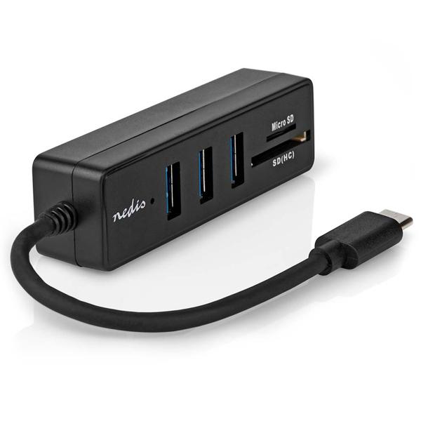 Hub USB-C con USB-A e lettore di schede