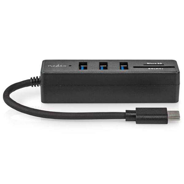 Hub USB-C con USB-A e lettore di schede