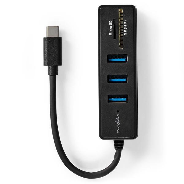 Hub USB-C con USB-A e lettore di schede