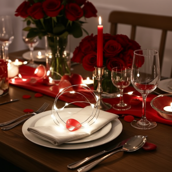 Lichter Silberdraht - Indoor Deko mit 20 hell-weissen LEDs - Batteriebetrieben 1,5V - 95 cm Länge - Dünne Lichterkette für Weihnachtsschmuck & ganzjährige Romantik